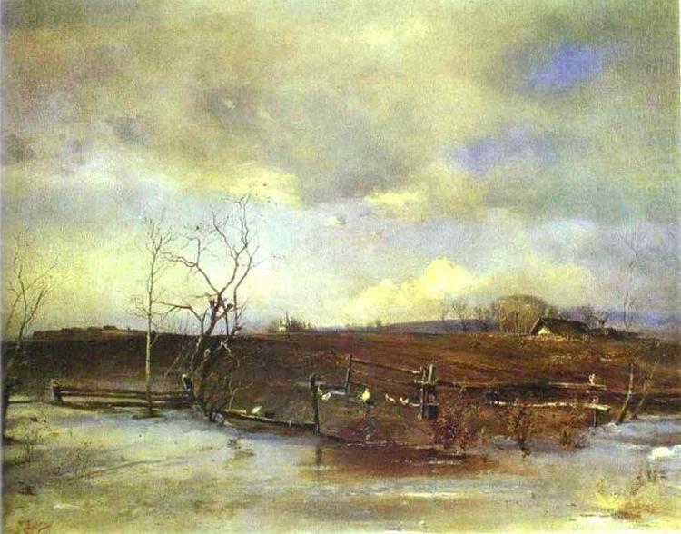 Spring. Kitchen Gardens, Alexei Savrasov